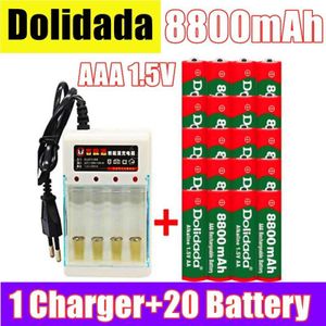 Aaa 8800 Mah Oplaadbare Batterij Aaa 1.5 V 8800 Mah Oplaadbare Alcalinas Drummey + 1Pcs 4-Cell batterij Oplader