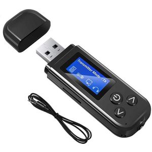 Bluetooth 5.0 Audio Zender Ontvanger Usb 3.5Mm Rca Stereo Muziek Draadloze Adapter Ingebouwde Batterij