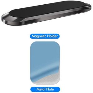 Tkey Magnetische Auto Telefoon Houder Mini Strip Plakken Stand Voor Iphone Samsung Xiaomi Muur Zinklegering Magneet Gps Car Mount dashboard