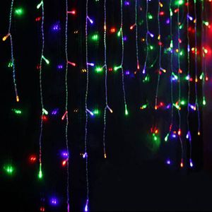 Jaar 5M 16.5ft Led Gordijn Ijspegel String Light 96LED Droop 0.4 M 0.5 M 0.6 M Fiary Guirlande voor Kerstmis Thuis Indoor Decoratie