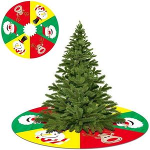 Kerstboom Jurk Kerst Decoratie Non-woven Cartoon Oude Man Sneeuwpop Herten Kerstboom Decoratie Home Decor