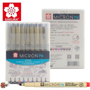 Sakura Pigma Micron Pn Pen Set 9 Stuks Japan