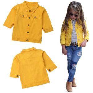 1-6 T Meisjes Prinses Denim Jassen Kinderen Baby Meisje Jeans Jacket Button Jas Bovenkleding Tops Kleding