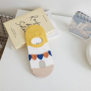 2022 Zomer Vrouw Sokken Slippers Anti-Slip Siliconen Onzichtbare No Show Sokken Vrouwen Ultra-Dunne Transparante Kristal zijden Sokken