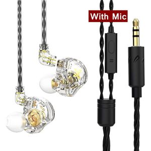 AK6 Max 3.5Mm In-Ear Bedrade Koptelefoon Oordopjes Hoortoestellen Hifi Hoofdtelefoon Mic Muziek Sport Hoofdtelefoon Voor samsung Xiaomi Huawei