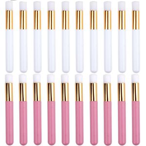 10/20Pcs Wimper Borstel Wenkbrauw Neus Meeëter Borstel Lash Shampoo Borstel Professionele Wimper Extensions Tools