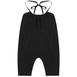 Zomer Casual Kinderen Meisje Jumpsuit Katoen Kids Meisje Overalls Trekkoord Losse Kids Overalls Effen Kleur Kinderen Kleding 3-7 jaar