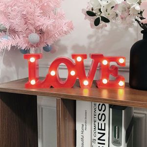 3D Liefde Hart Led Brief Lampen Indoor Decoratieve Teken Nachtlampje Marquee Wedding Party Decor Romantische 3D Led Night lamp