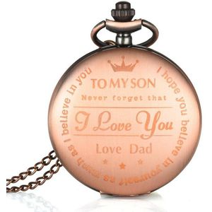 Vaderdag Vintage Ketting Retro Horloge Ketting Voor Opa Vader Casual Klassieke Gedenkteken Horloges Mannelijke Klok