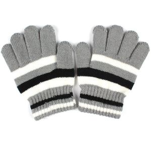 Kids Handschoenen Meisje Jongens Fleece Zachte Volledige Handschoenen Vinger Warme Winter Accessoires Kinderen Handschoenen