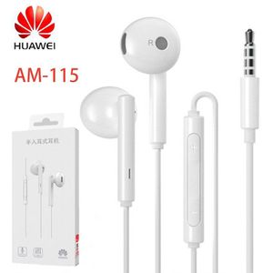 Originele Huawei AM115 Oortelefoon Metal Met Microfoon Volumeregeling Voor Huawei P7 P8 P9 Lite P10 Plus Honor 5X 6X mate 7 8 9