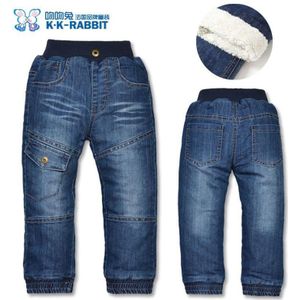 Winter Dikke Mode Jongens Broek Kinderen Broek Meisjes Baby Kinderen Jeans