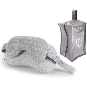 Reizen Nekkussen En Oogmasker Set Kantoor Lunchpauze Katoen U-Vormige Hals Kussen Shading Goggles Unisex Reizen accessoires