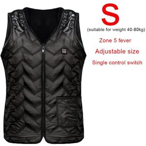 5/7 Zone Verwarming Vest Dual Control Usb Opladen Smart Verwarmde Kleding Elektrische Constante Temperatuur Winter Thermische Warm Vest