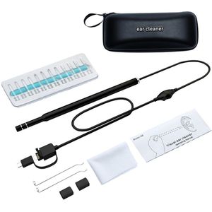 Chanseon Oor Schoonmaken Endoscoop 3 in1 USB HD Visuele Oor Lepel 5.5mm Mini Endoscoop Camera Android PC Oor pick otoscoop Borescope
