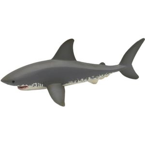 Grote Zee Leven Zachte Grote Witte Haai Model Action Figures Oceaan Dieren Grote Haai Collectie Speelgoed Voor Kid