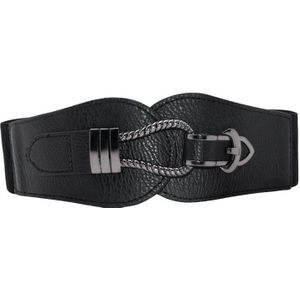 Vrouwen Breed Broeksbanden Elastische Taille Riem Jurk Gesp Accessoires Lederen Riemen Cumberbanden Waistbelts Pu Corset Riem Taille Band