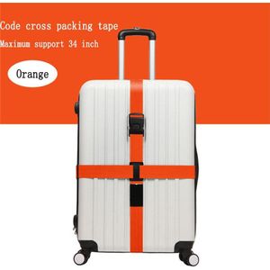 Bagage Riem Kruis Riem Travel Accessoires Verpakking Verstelbare Koffer Nylon 3 Cijfers Wachtwoord Lock Gesp Bagage Riemen