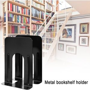 Professionele 1 Paar Metalen Boek Stand Goedkope Duurzaam Zware Metalen Boek End Plank Boekensteun Houder Voor Kantoor School Supp