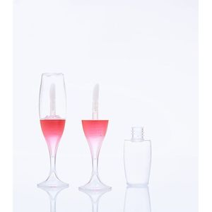 10 Stuks Mini Wijnglas Vormige Lege Lip Gloss Tube Mini Hervulbare Flessen Lip Glazuur Make Up Container Sample flesjes