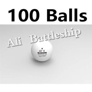 SANWEI 1 Ster 40 + Materiaal Seamed PP Bal Tafel tennisbal/ping pong bal 100 stks/zak
