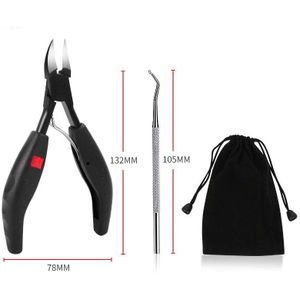 Professionele Nagelknipper Nail Correctie Dikke Nagels Ingegroeide Teennagels Tangen Dode Huid Vuil Remover Paronychia Nail Gereedschap