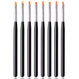 8 Stk/set Diy Nail Brush Nail Schilderen Borstel Verschillende Vormen Nail Ontwerpen Trekken Lijnen Bloemen Patronen Manicure Pen Nail Art tool