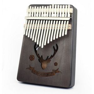 17-Key Kalimba Duim Piano Vinger Piano Beginner Muziekinstrument Afrikaanse Effen Perzik Hart Met Studie Boek Tuning Hamer