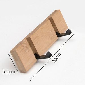 1 Pcs Roterende Haak Hout Kleerhanger Houder Waterdicht Ruimtebesparing Multifunctionele Wall Mounted Kleding Hook Rack Huishouden