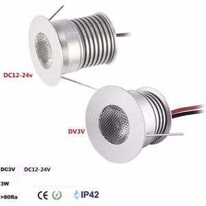 3W Led Downlight Celling Lamp 30 Mm Uitsparing Kabinet Show Case Licht 25D DC3V/ DC12-24V Spotlight Keuken Lamp diy Verlichting