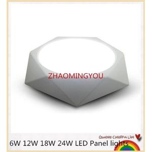 Ultra-dunne 6W 12W 18W 24W Diamant Vierkante Panel LED Aluminium LED SPOT Licht Oppervlak gemonteerd Downlight plafond down lamp