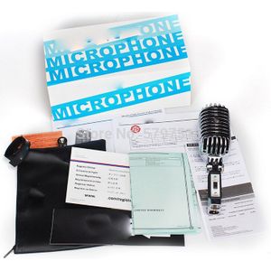 Zilver 55SH Ii Nier Dynamische Microfoon Microfoon Vocal Klassieke Stijl Karaoke Microfoon Voor Shure 55SH Serie