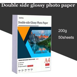 100 A4 Sheets Dubbelzijdig Hoge Glossy Photo Gloss Voor Inkjet Printer Photo Witte Kaart Papier Gecoat Papier