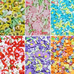 50G Multicolor Polymer Clay Sprinkles Voor Ambachten Diy Maken Kleurrijke Bloem Pearl Tiny Leuke Plastic Klei Accessoires: 2-10 Mm