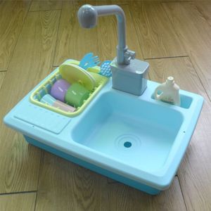 1Set Plastic Simulatie Elektrische Vaatwasser Sink Pretend Play Keuken Speelgoed Kinderen Kids Puzzel Vroege Onderwijs Speelgoed Verjaardag