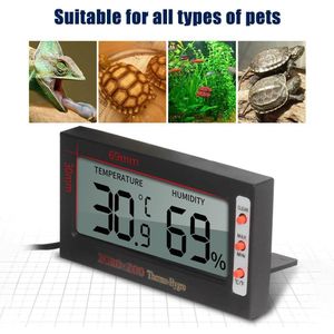 Reptiel Elektronische Thermometer Hygrometer Met Zuignap Reptiel Doos Cilinder Temperatuur En Vochtigheid Meetinstrument