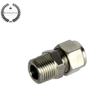 14 Mm Roestvrij Knelkoppeling Tot 1/2 Inch Bsp