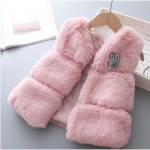 Baby Winter Bont Vest Kinderen Warme Jas Voor Meisje Kids Faux Fur Vest Mouwloze Bovenkleding 2 3 4 jaar Kleding