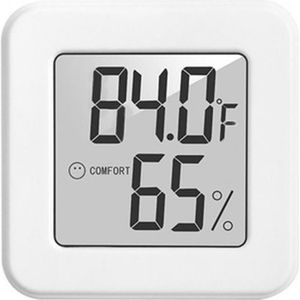 Thermometer Hygrometer Met Emotionele Digitale Temperatuur Vochtigheid Monitor Klok Meter Voor Indoor Kinderen Kamer Smart Home Tool