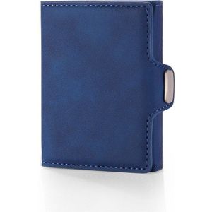 Bisi Goro Zakelijke Creditcard Houder Met Knop Reizen Paspoort Portemonnee Pu Aluminium Rfid Multifunctionele Card Case Organizer