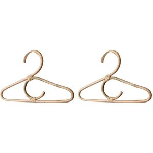 2 Pack Rotan Kleerhanger Stijl Kids Kleding Organizer Rack Kinderen Hanger Kinderkamer Decoratie Hanger Voor Kleding