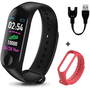 M3 Smart Armband Hartslag Bloeddruk Gezondheid Waterdicht Smart Horloge Bluetooth Horloge Polsband Fitness Tracker Sturen Riem