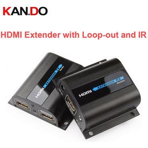 LKV372Pro HDMI extender 1080 P HDMI tot 60 m/196ft dan enkele CAT6 netwerk kabel HDMI Extender w/Loop-out & IR draadloze adapter