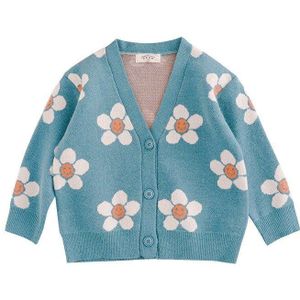 Meisjes Gebreide Vest Trui Jas Kleding Little Daisy Meisjes Lente En Herfst Mode Trui Jas