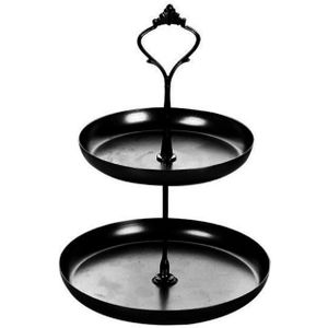 Afneembare Cake Stand Europese Stijl 2 Tier Gebak Cupcake Fruitschaal Serveren L5YE