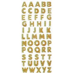 1 Sheet Glitter Alfabet Letter Stickers Zelfklevende ABC A-Z Woorden Stok Op Scrapbooking & Stempelen Stickers!