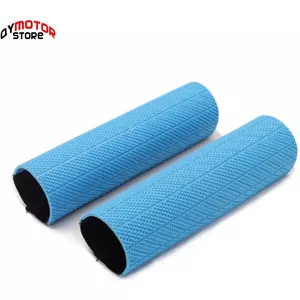 Keenso Voorvorkbescherming – Paar Rubberen Laarzen, 3 Vouwen, Ventilatie, Universeel, Voor Motor En Dirtbike, Zwart, 215x46x30mm