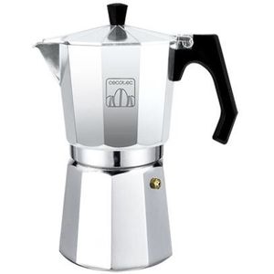 Cecotec Italiaanse Koffiezetapparaat Mokclassic 300-600-900-1200 Glanzend. Voor 3, 6, 9 En 12 Kopjes Koffie, Geschikt Voor Kookplaat, Elektrische Of Gas