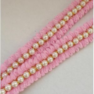 3Yards/Lot 2Cm Breed Goede Kralen Mesh Lace Trim Prinses Rok Jurk Beddengoed Kamer Decoratieve X323