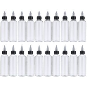 20 Stuks 100Ml Lege Plastic Squeeze Lijm Vloeibare Fles Voor Ketchup Mosterd Mayo Sauzen Dispenser Container